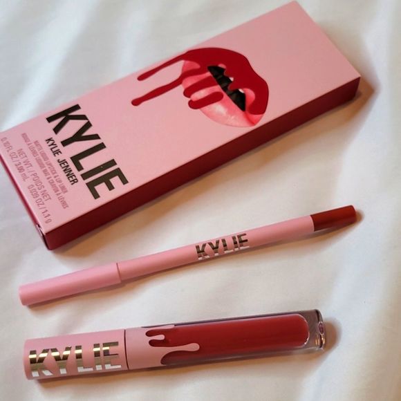 KYLIE Lip Kit- Bad Lil Thing Liquid Lipstick and Lip Liner NEW